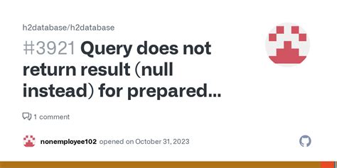 query does not return resultset.